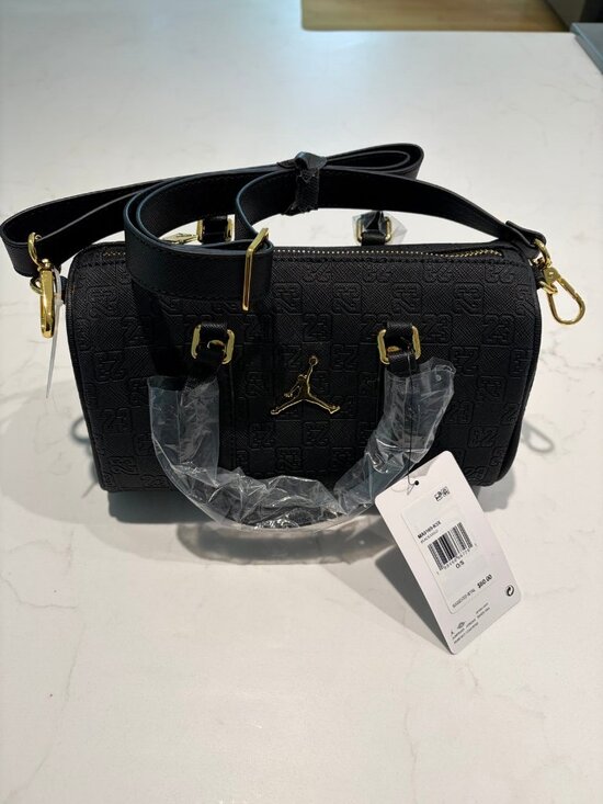 Jordan Other - NWT Jordan Monogram Mini Duffle Black Gold MA9169-K5X